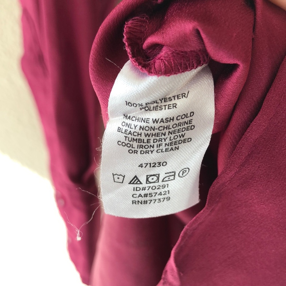 Ann Taylor Berry Pink Top Size L - Picture 5 of 5